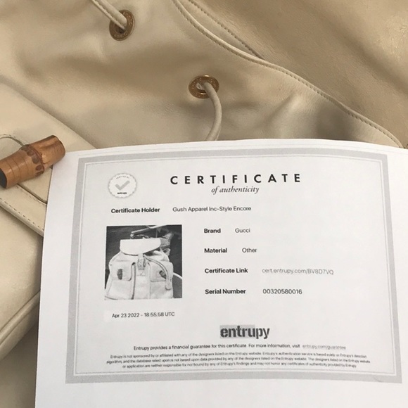 GUCCI BACKPACK REDUCED FROM $3475, NOW $1200, ALREADY AUTHENTICATED - Picture 16 of 16